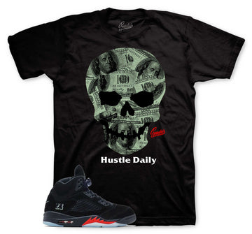 Hustle Daily T-Shirt | Matches Jordan 5 Halloween