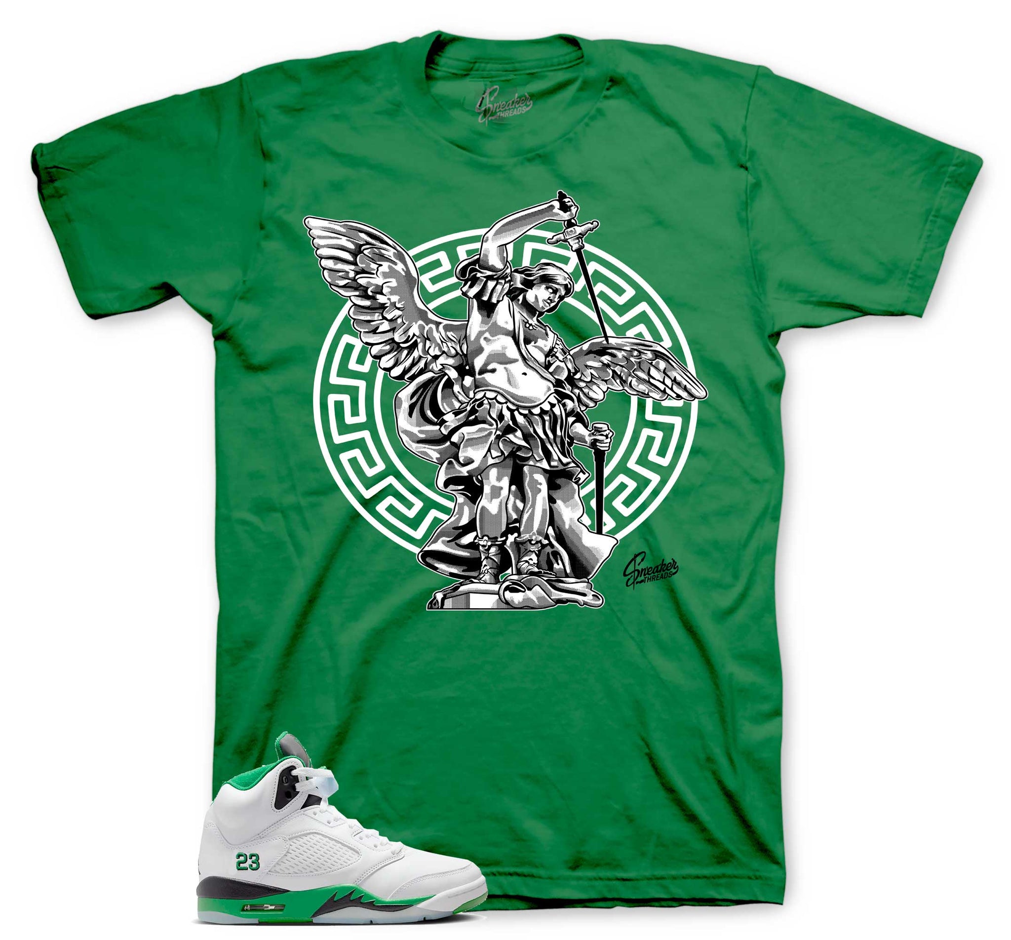 Retro 5 Lucky Green Shirt - St. Micheal - Green