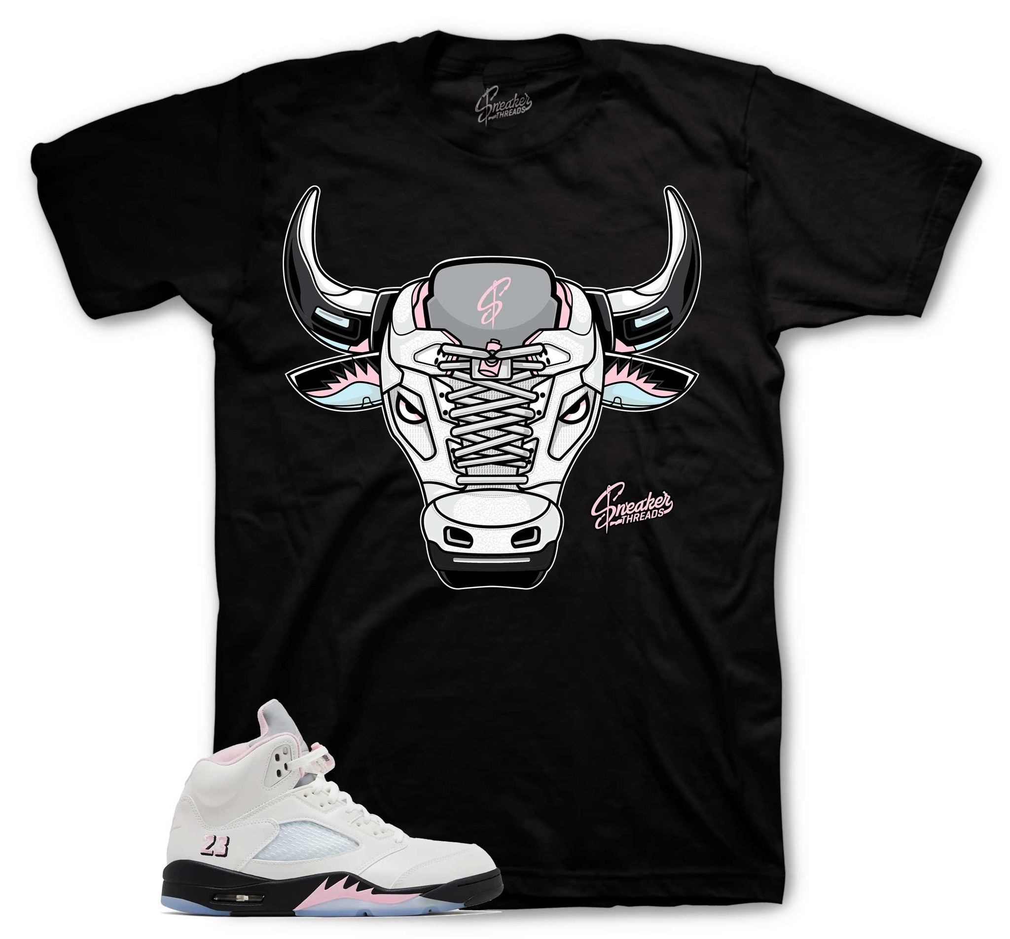 Retro 5 Soft Pink Shirt - War Bully