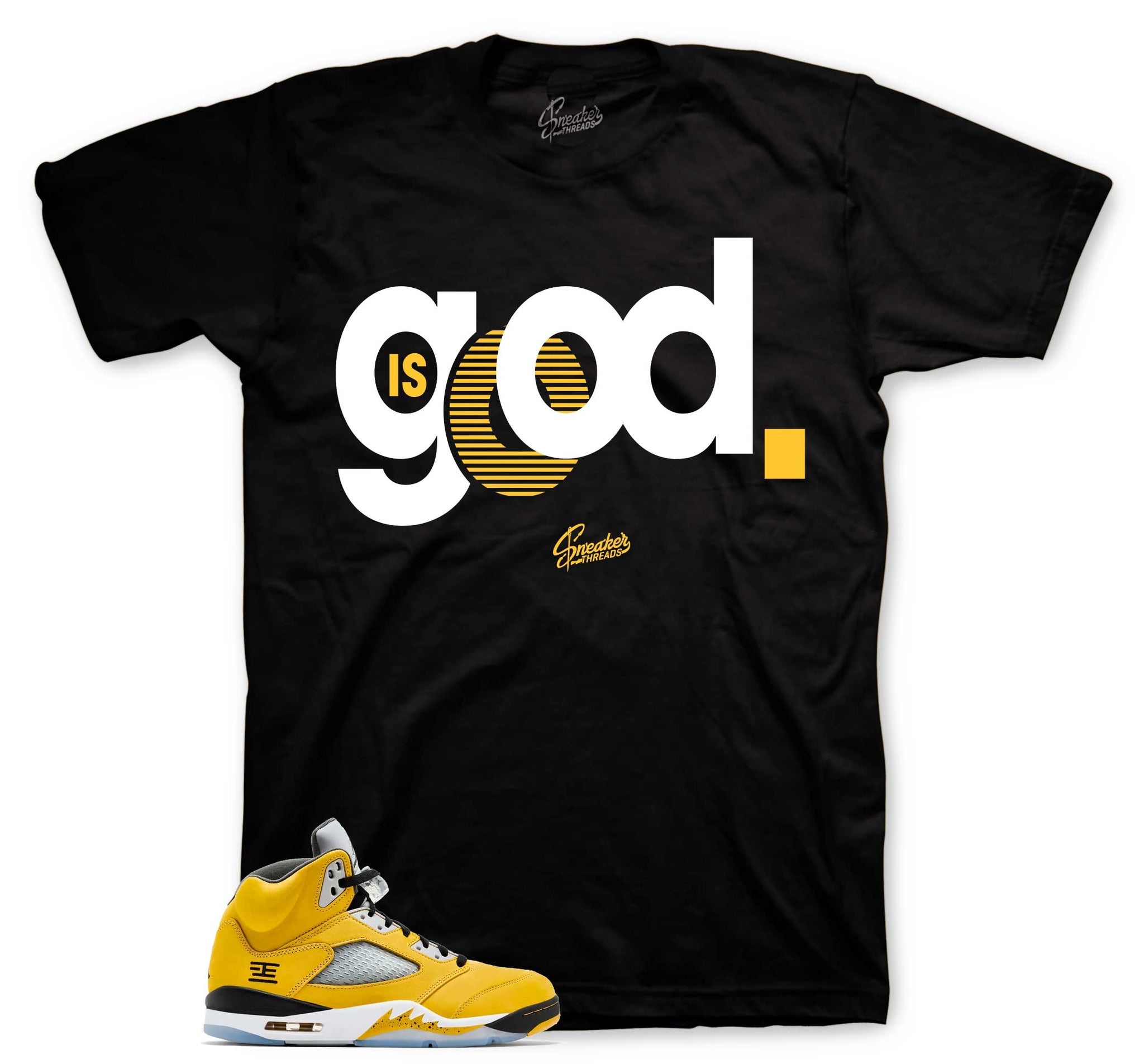Retro 5 Tokyo Shirt - God Is Good - Black