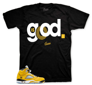Retro 5 Tokyo Shirt - God Is Good - Black