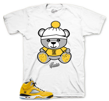Retro 5 Tokyo Shirt - Sneaker Bear - White