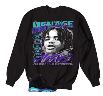 Retro 6 Aqua Sweater - Nineties -Black