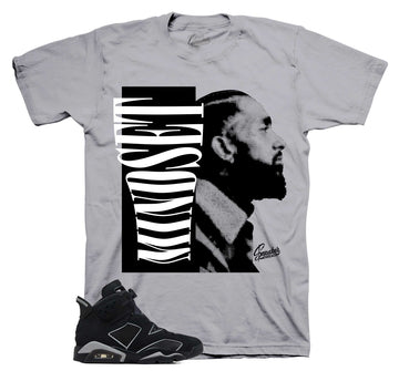 Retro 6 Cap & Gown Shirt - Mindset - Grey
