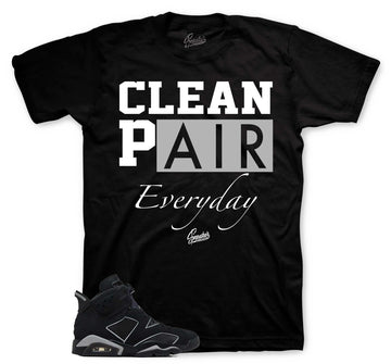 Retro 6 Cap & Gown Shirt - Clean Pair - Black