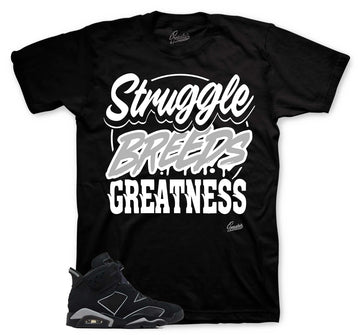 Retro 6 Cap & Gown Shirt - Struggle Breeds - Black