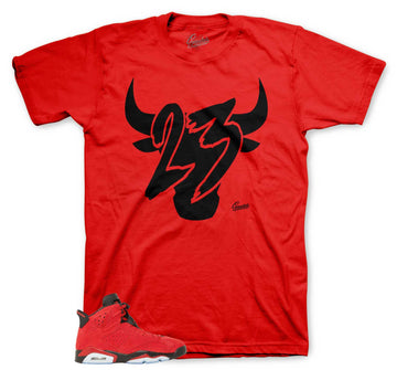 Retro 6 Toro Bravo Shirt - Toro - Red