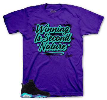 Retro 6 Aqua Shirt - Second Nature - Purple