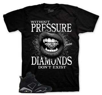 Retro 6 Cap & Gown Shirt - Without Pressure - Black