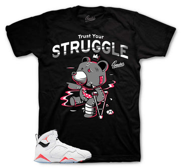Retro 7 Infrared Shirt - Trust Your Struggle - Black