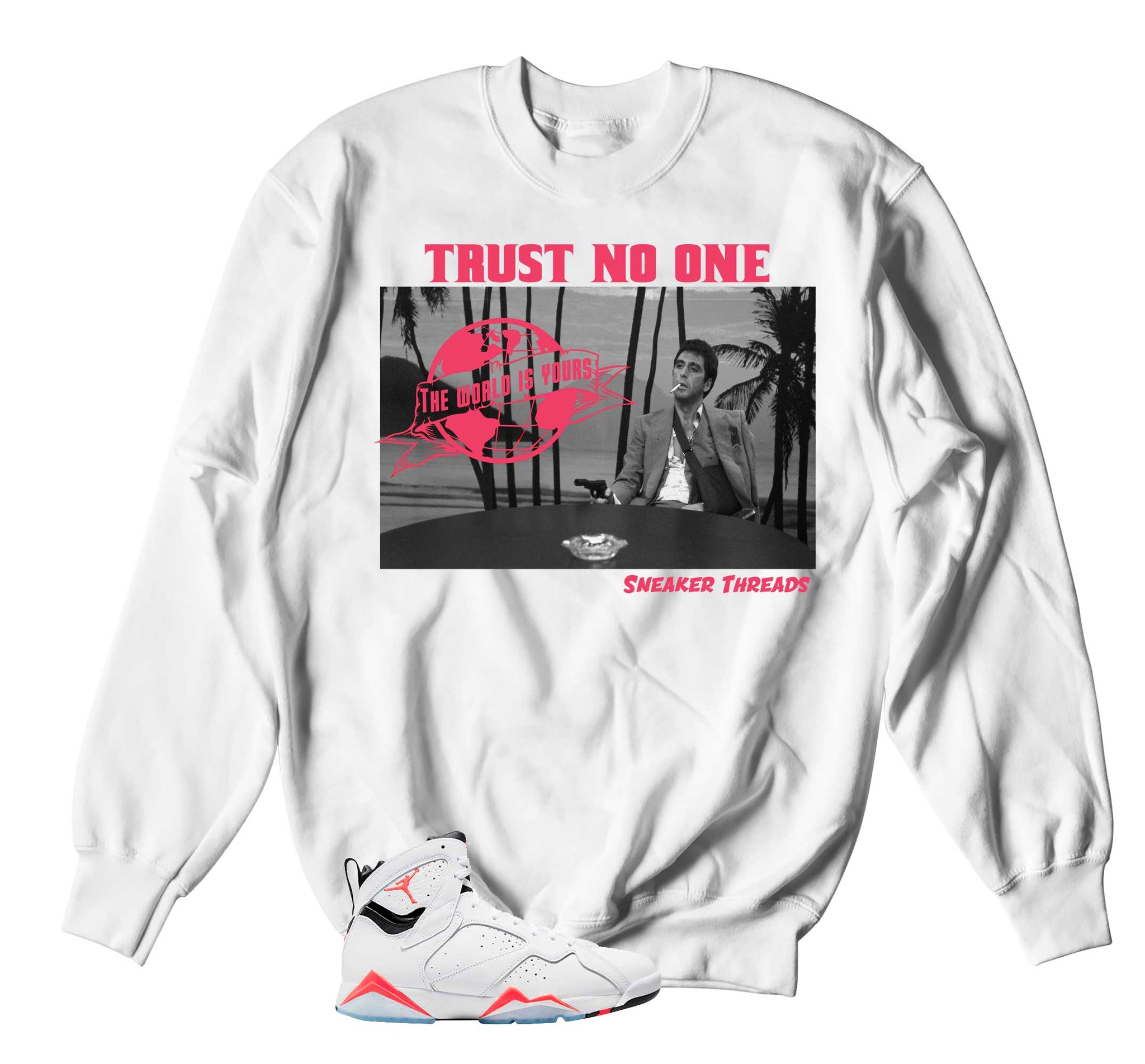 Retro 7 Infrared Sweater - Trust Tony - White