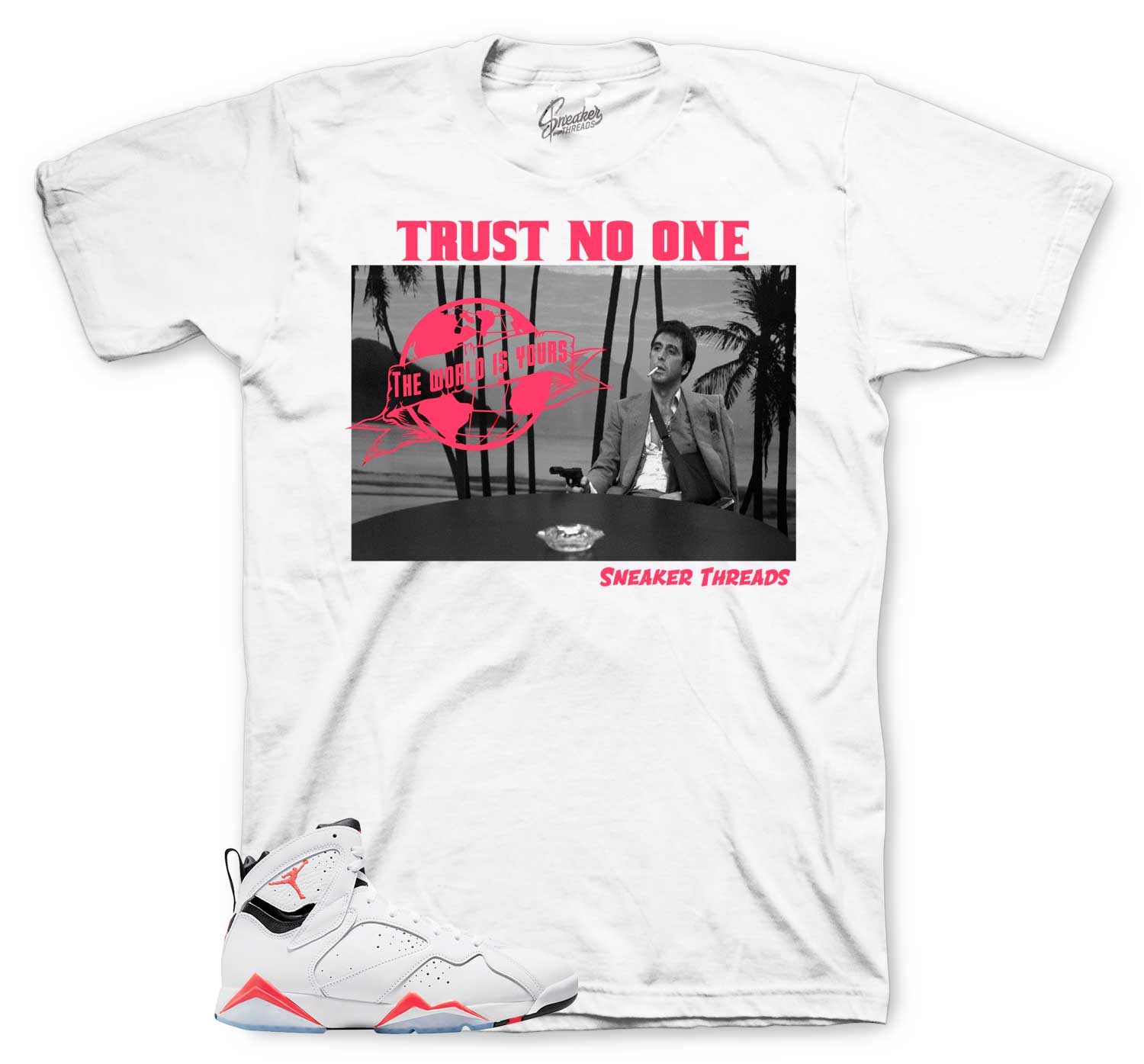 Retro 7 Infrared Shirt - Trust Tony - White