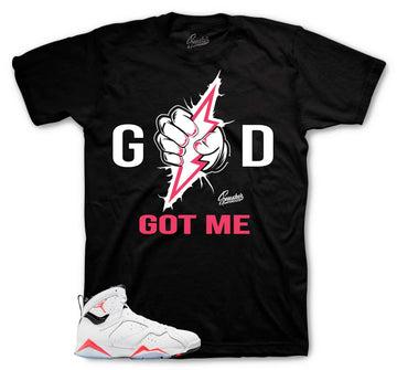 Retro 7 Infrared Shirt - God Got Me - Black