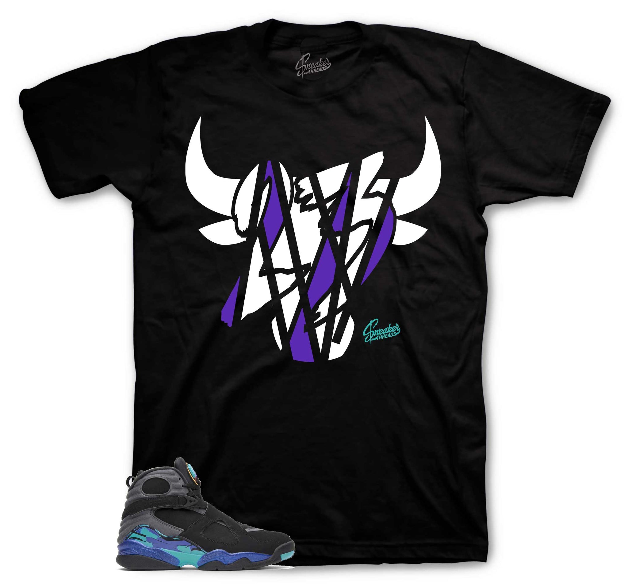Retro 8 Aqua Shirt - Bully - Black