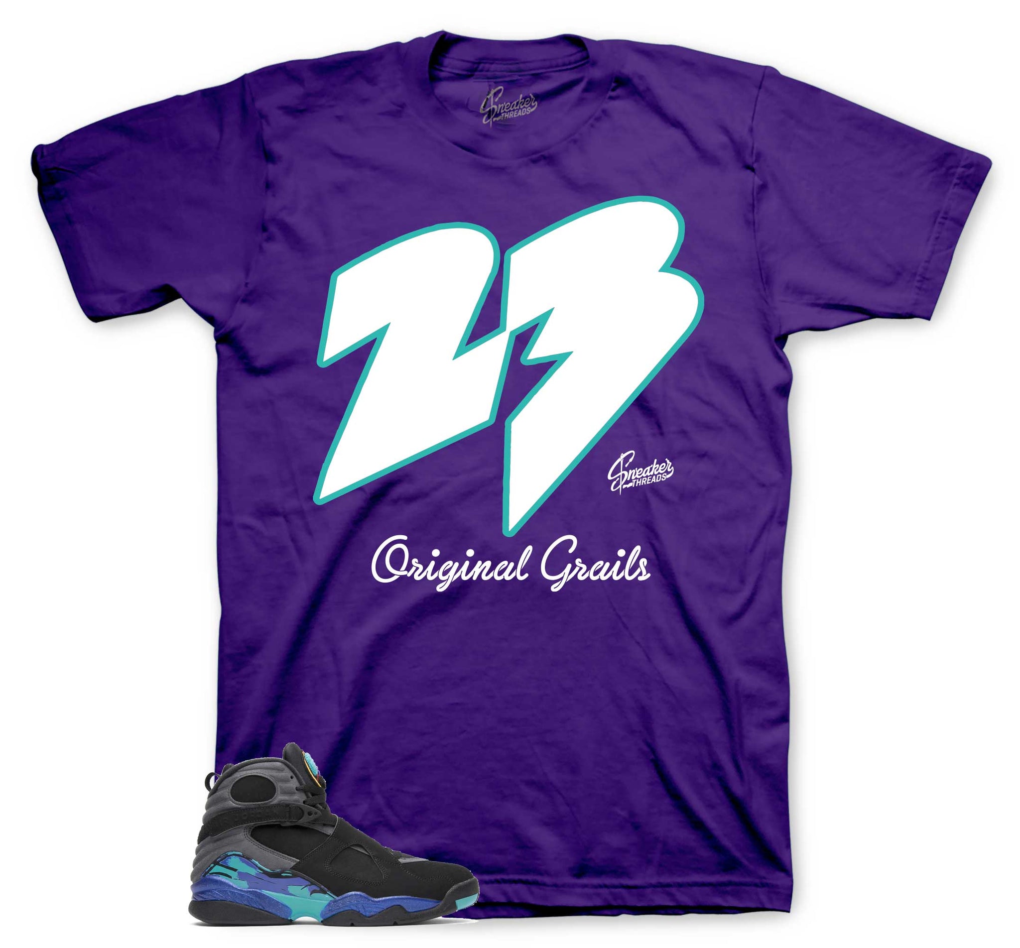 Retro 8 Aqua Shirt - Original Grails