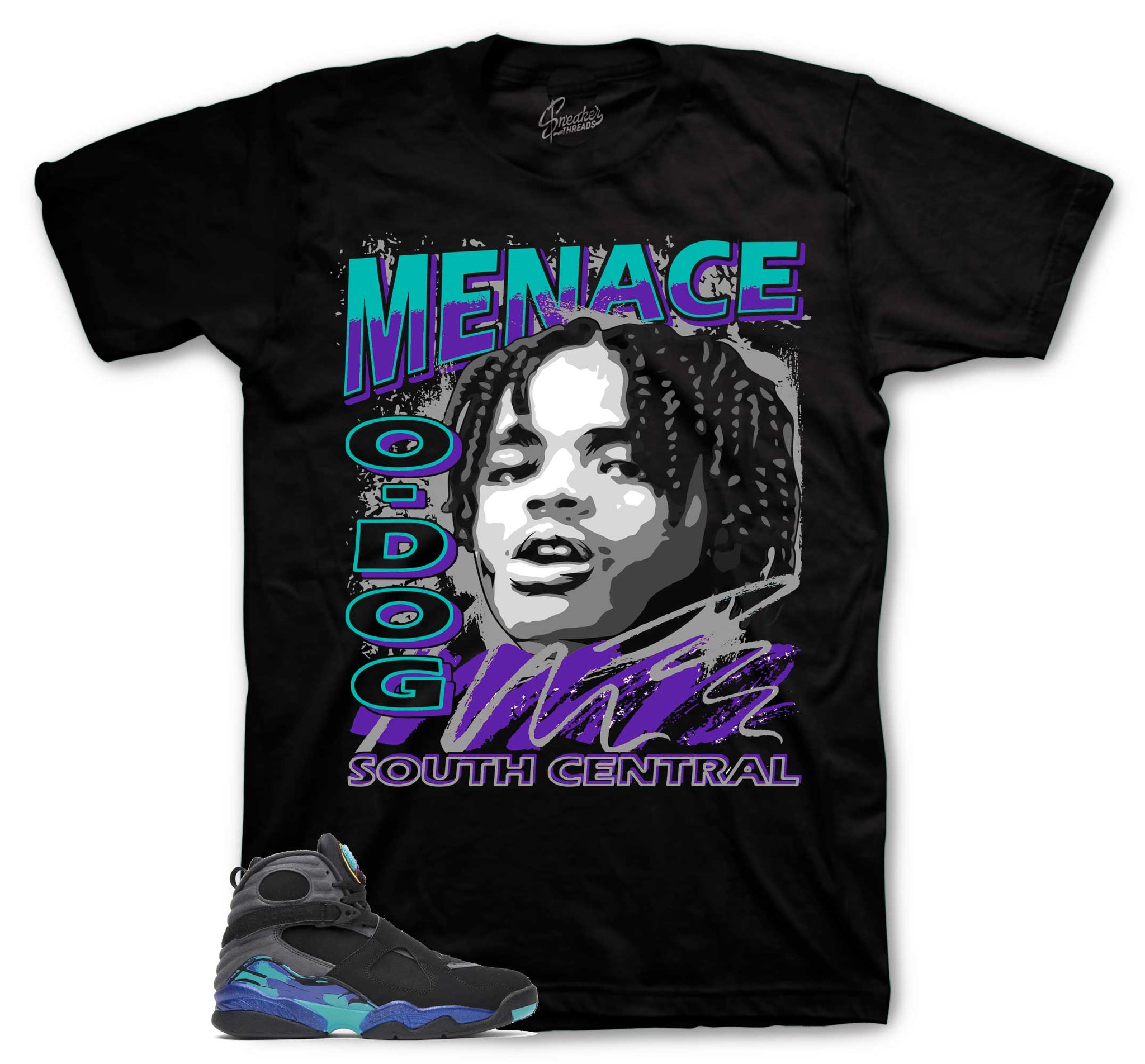 Retro 8 Aqua Shirt - Nineties - Black