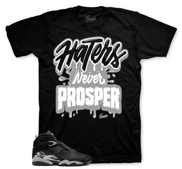 Retro 8 Chrome Shirt - Haters - Black