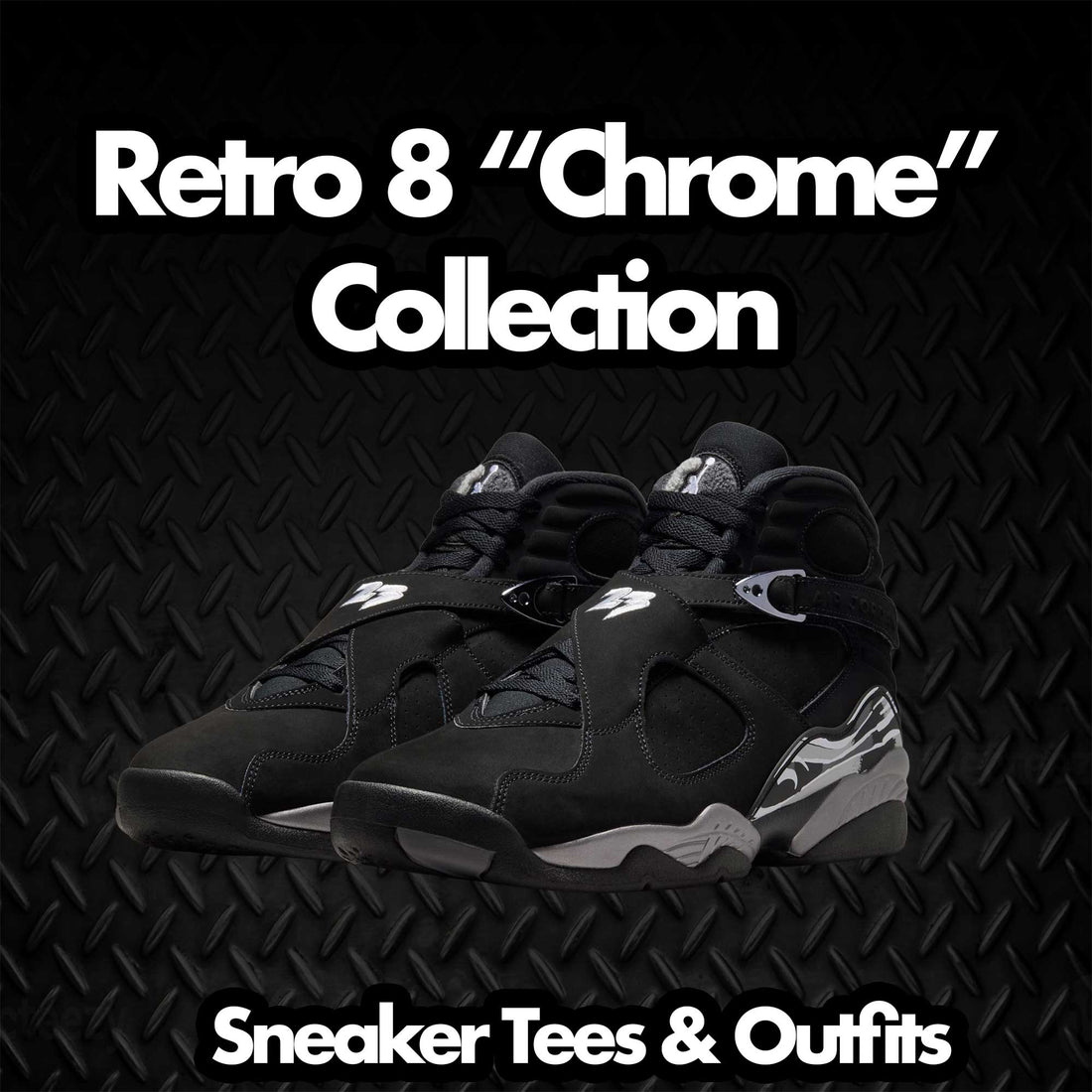 Retro 8 Chrome Shirt - Chrome - Black