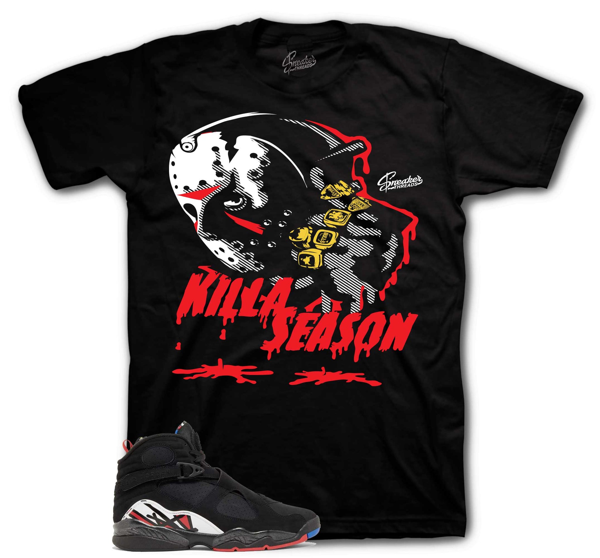 Retro 8 Playoffs Shirt - Killa Season - Black