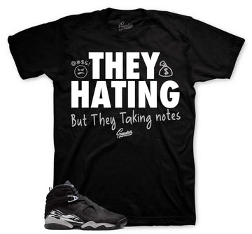 Retro 8 Chrome Shirt - They Hating - Black