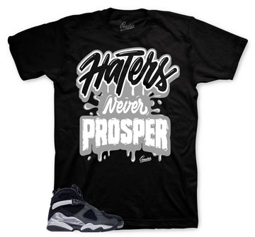 Retro 8 Gunsmoke Shirt - Haters Never Prosper - Black