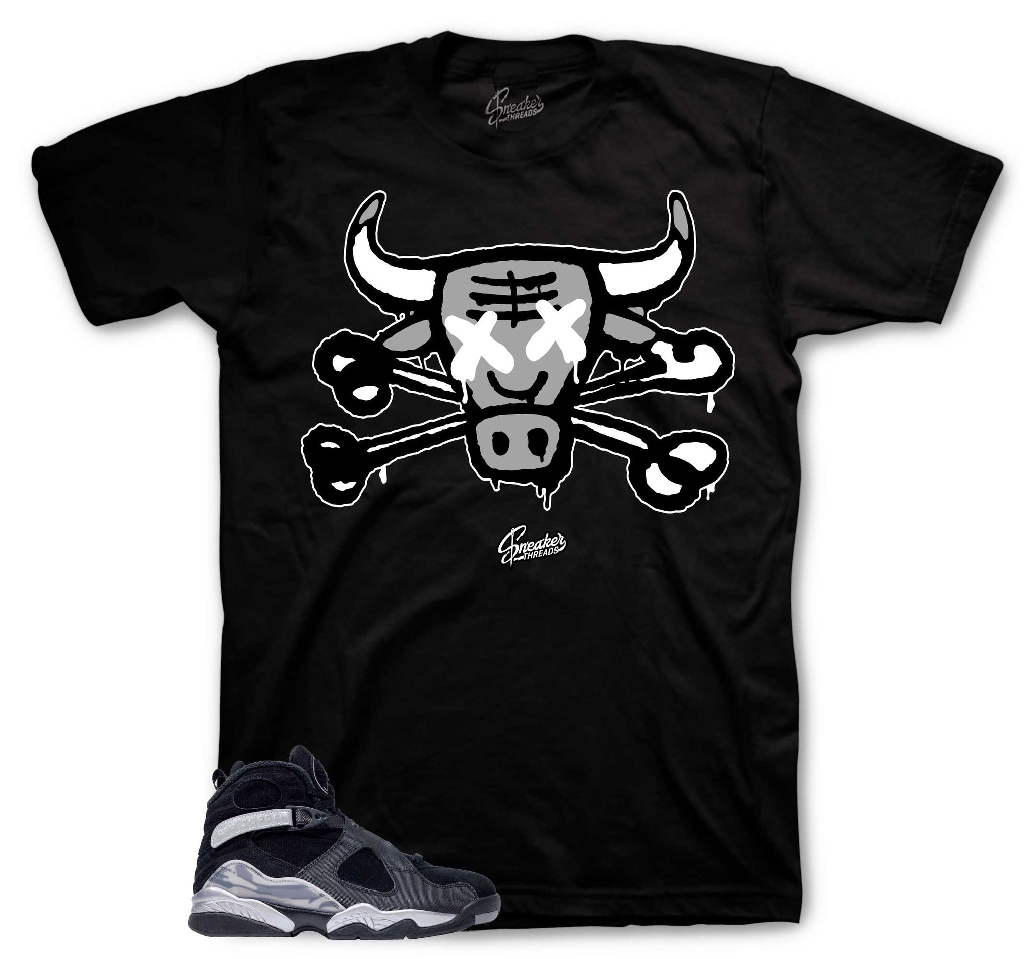 Retro 8 Gunsmoke Shirt - Bully Drip - Black