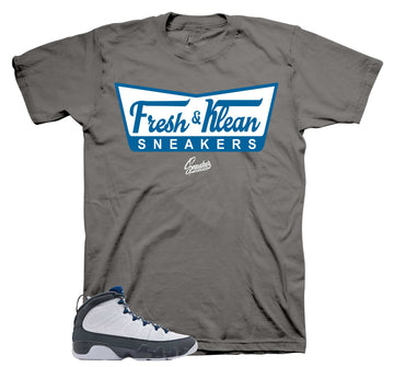 Retro 9 Flint Grey Shirt - Fresh Klean - Charcoal
