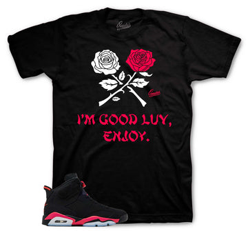 Retro 6 Infrared Shirt - I'm Good - Black