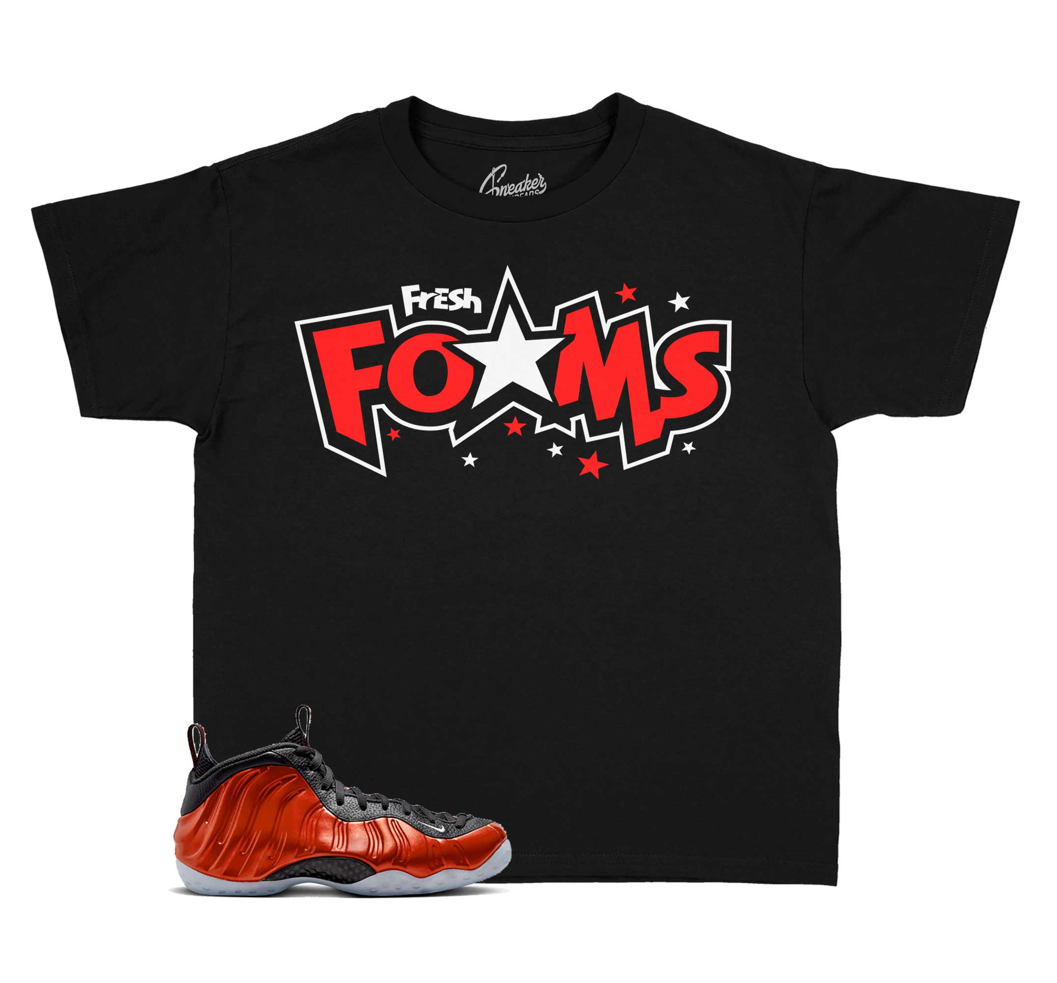Floral Foamposite sneakers matches crewneck sweater designed to match Floral foampoisutec