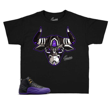 Kids Field Purple 12 Shirt - War Bully - Black