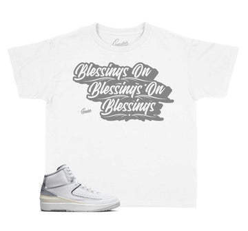 Kids Cement Grey 2 Shirt - Blessings - White