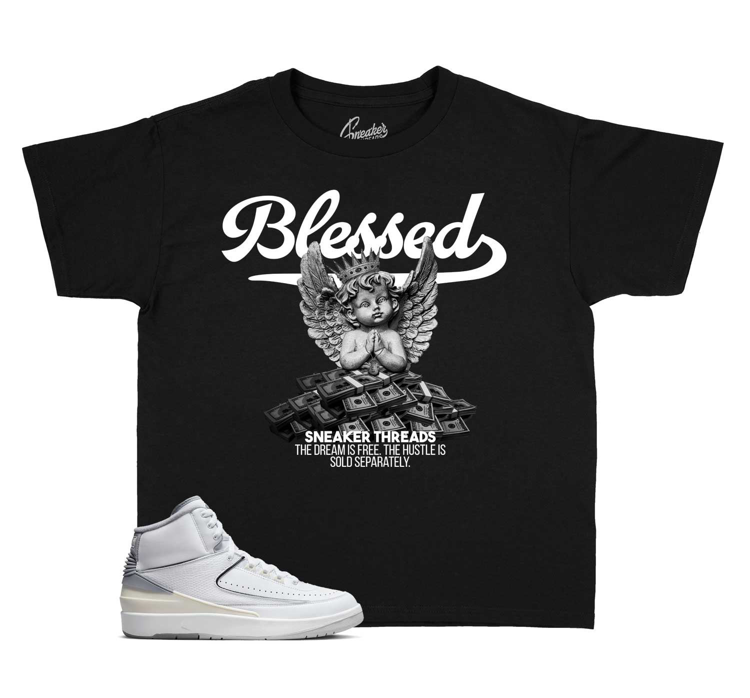 Kids Cement Grey 2 Shirt - Blessd Angel - Black