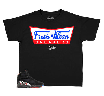 Kids Playoffs 8 Shirt - Fresh & Krispy - Black