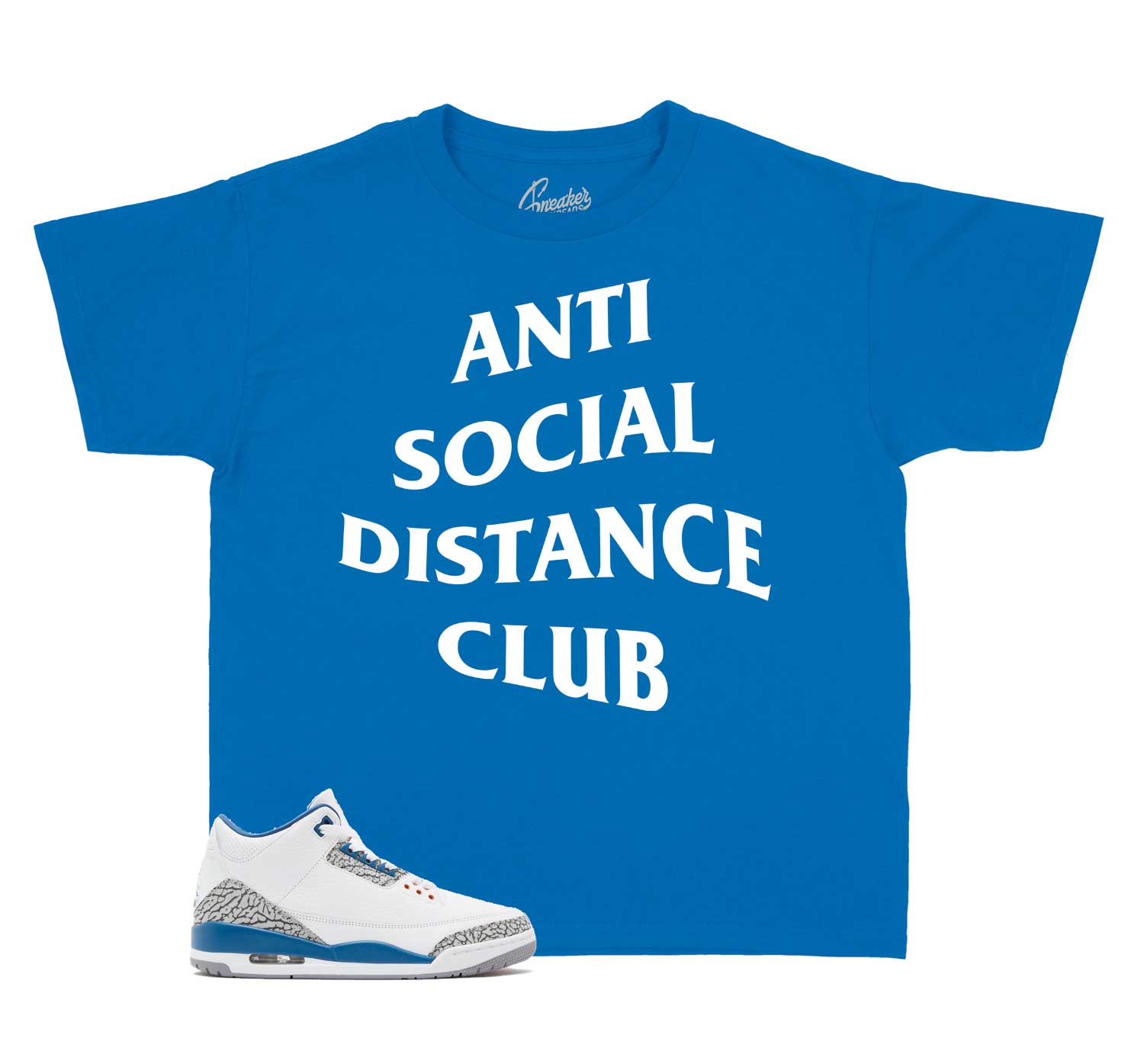 Kids Wizards 3 Shirt - Social Distance - True Blue
