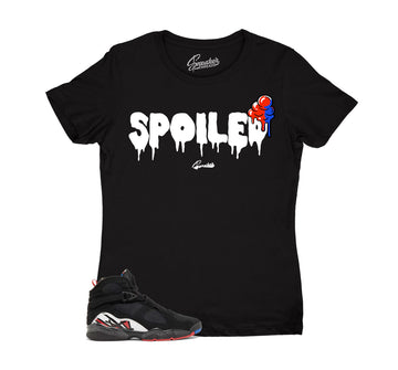 Womens Playoffs 8 Shirt - Spoiled - Black