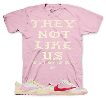Retro 1 Shy Pink Shirt - Not Like Us - Sail