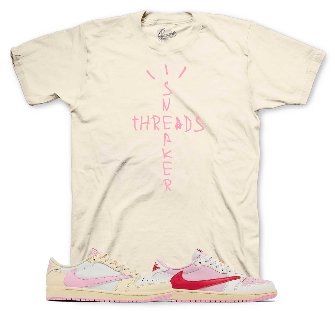 Retro 1 Shy Pink Shirt - Scribble