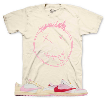 Retro 1 Shy Pink Shirt - Smiley
