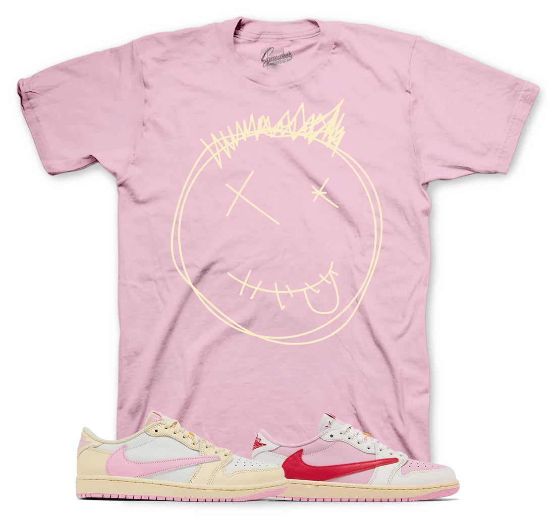 Retro 1 Shy Pink Shirt - Smiley