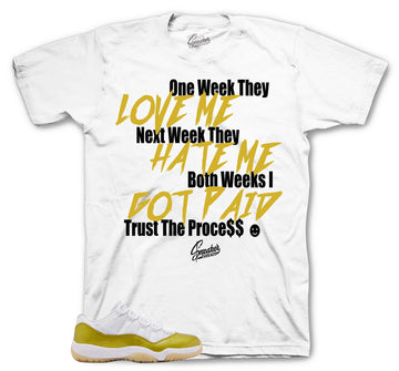Retro 11 Mothers Day Shirt - Trust The Process - White