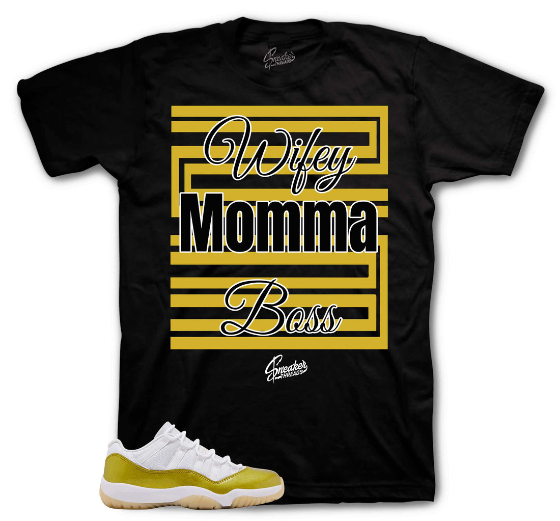 Retro 11 Mothers Day Shirt - Wifey Momma Boss