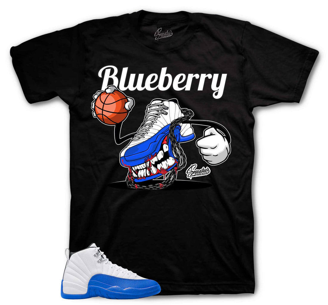 Retro 12 Blueberry Shirt - Fly Kicks - Game Royal