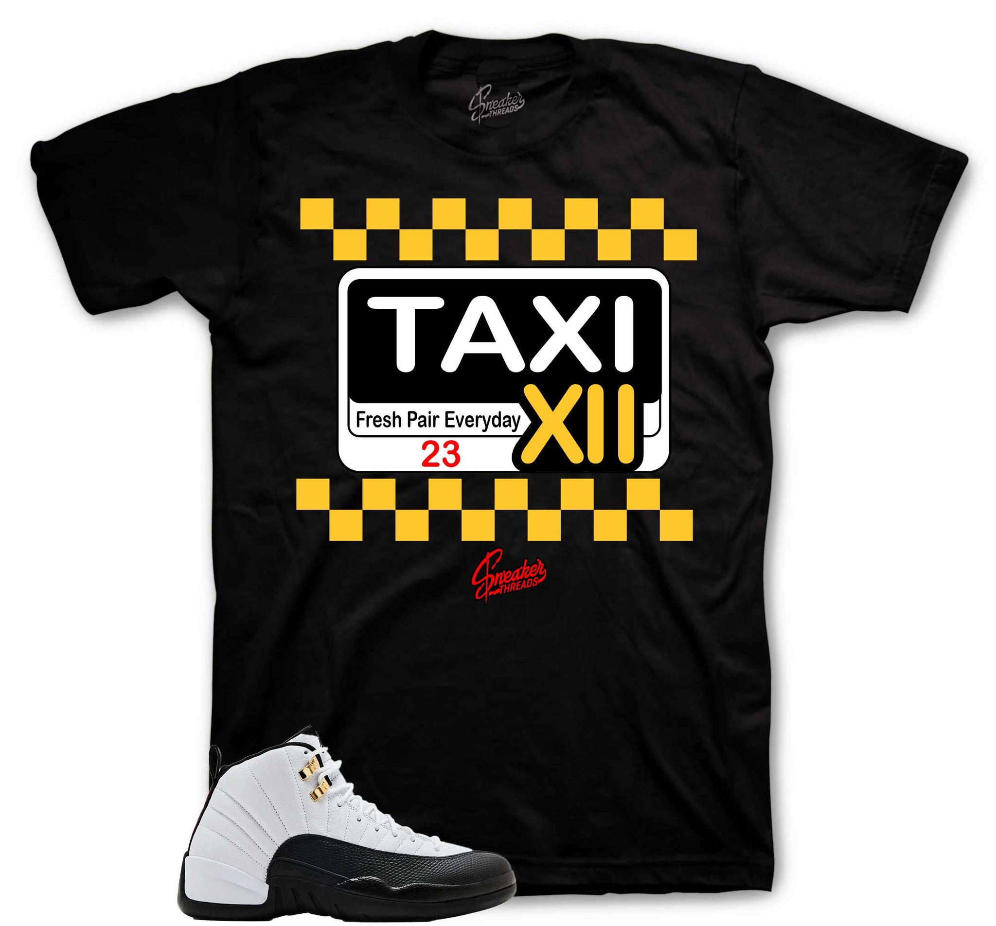 Retro 12 Taxi Shirt - Taxi Service