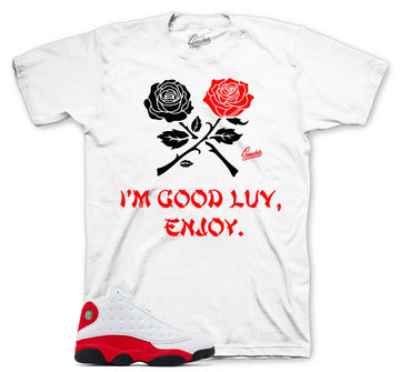 Retro 13 Chicago Shirt - I'm good - White