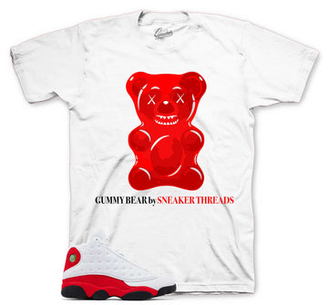 Retro 13 Chicago Shirt - Gummy Bear - White