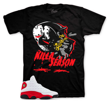 Retro 13 Chicago Shirt - Killa Season - Black