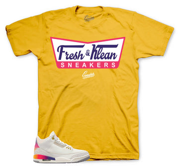 Retro 3 Sunset Shirt - Fresh & Klean - Golden Yellow