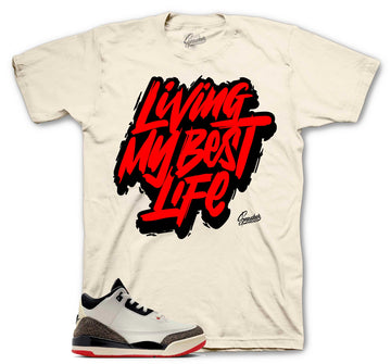 Retro 3 Worlds Best Shirt - Living Life - Sail