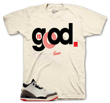 Retro 3 Worlds Best Shirt - God Is Good - Sail