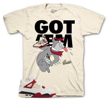 Retro 4 Brick After Brick Shirt - Finessed - Sail